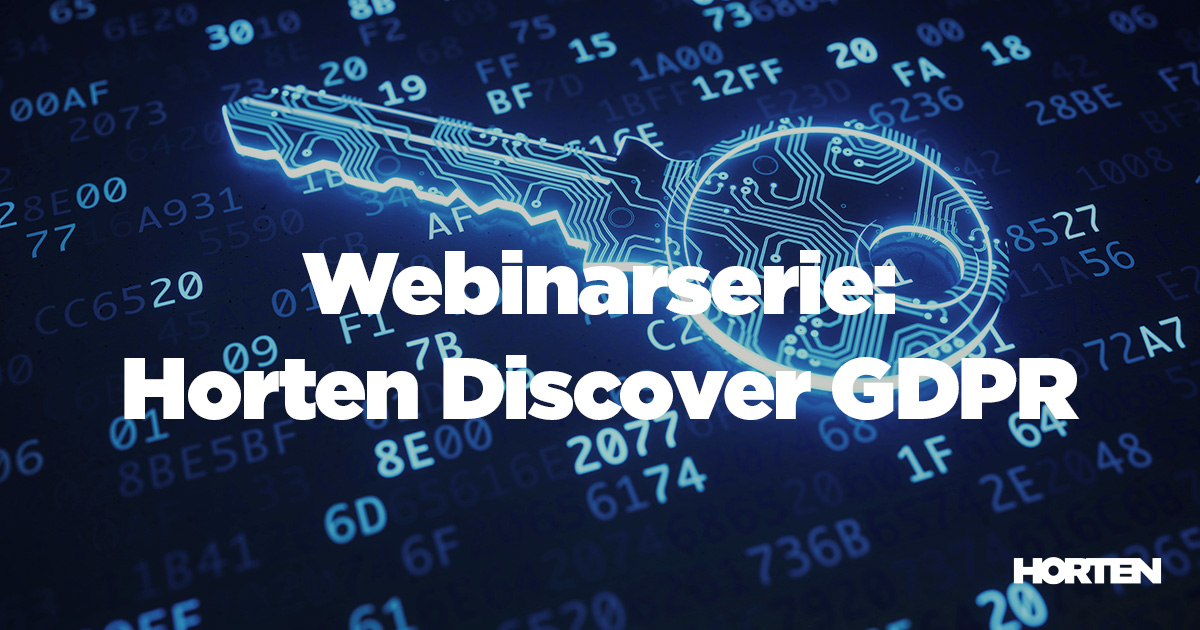 Webinar om GDPR - Horten